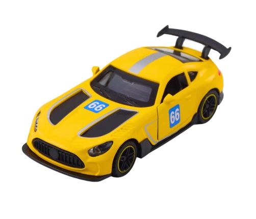 Race Car Metal Drive Opening Doors Yellow 1:43