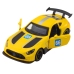 Race Car Metal Drive Opening Doors Yellow 1:43