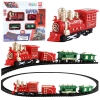 Classic Mini Train Battery Operated Locomotive Wagons With Tracks 13 pcs.