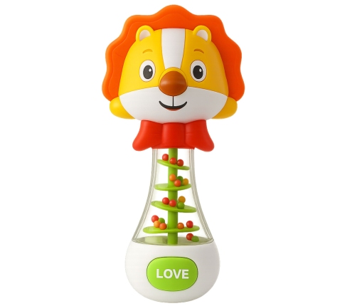 Rattle Toy for Baby Lion with Colorful Balls
