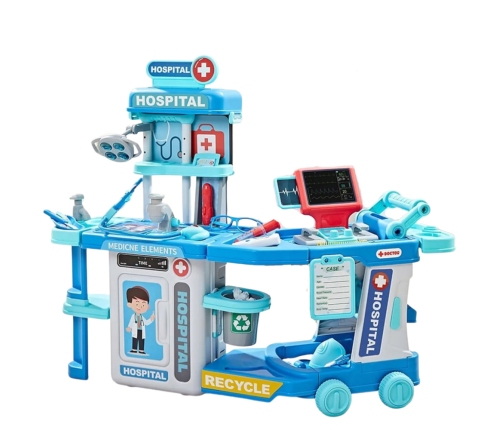 Doctor's Hospital Set in a Suitcase 2 in 1 Lights Sounds Accessories