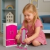 Doll Furniture Set Wardrobe Mirror Hangers Pink