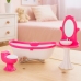 Doll's Bathroom Set: Bathtub, Toilet, Washbasin with Mirror