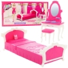 Doll's Bedroom Set Dressing Table Chair Bed