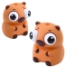 Capybara Anti-Stress Squishy with Bubble Pop-Up Eyes Brown 8.5 cm