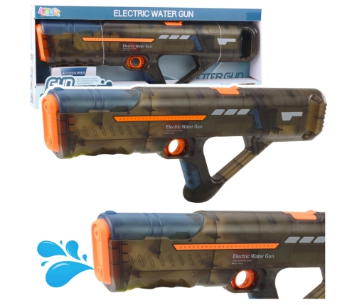 Electric Water Gun Rifle Rechargeable Transparent Black 55 cm