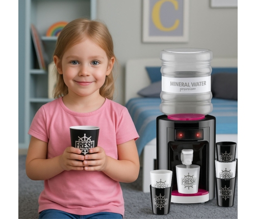 Toy Water Dispenser for Kids with Lights and Sounds Pink