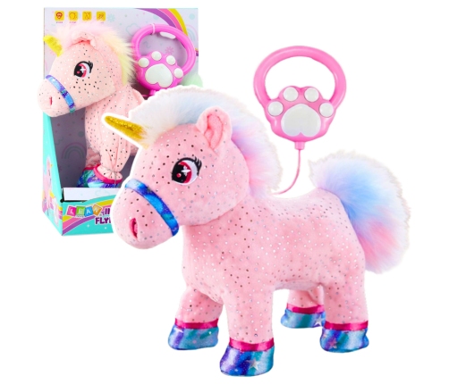 Unicorn on a Leash Interactive Recording Function Moves Pink