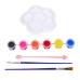 Creative Set Bowl For Painting Paints Brushes DIY 6 pcs.