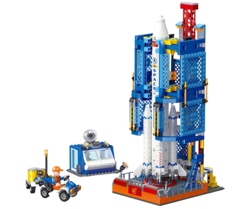Building Blocks Space Station Platform Rocket 668 pcs.