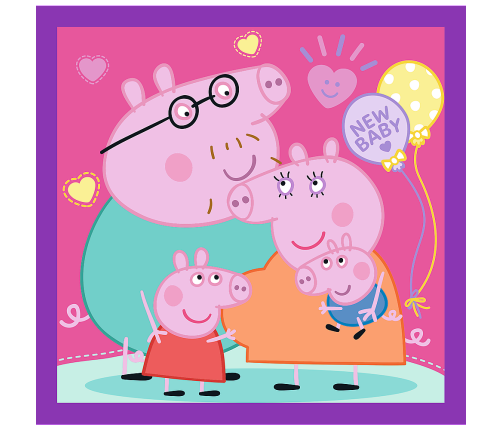 Puzzle - 3 in 1 - Peppa Pig's Habits Trefl 34893
