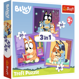 3-in-1 Puzzle - Meet Bluey Trefl 34895