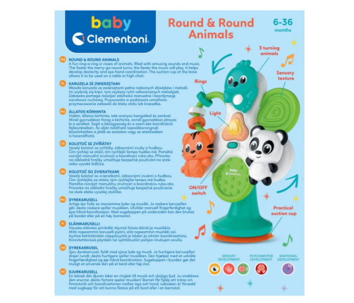 Happy Animal Carousel (Polish Language) Clementoni 17952