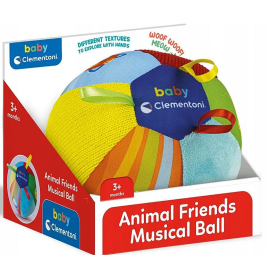 Soft Musical Ball with Animals Clementoni 17475 Soft Musical Ball with Animals Clementoni 17475