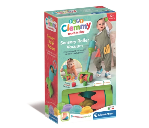 Clemmy Sensory Vacuum Cleaner Soft Blocks & Sorter Clementoni 17975