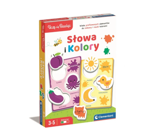 Educational Game Words and Colours  Play and Learn Polish Language Clementoni 50760