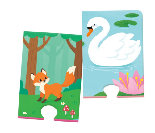 Puzzle Animals and Their Shadows Play and Learn Polish Language Clementoni 50762