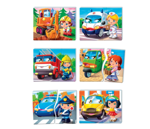 Educational Game Vehicles and Professions Polish Language Clementoni 50765