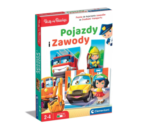 Educational Game Vehicles and Professions Polish Language Clementoni 50765