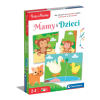 Educational Game Puzzle: Mummies and Babies Animals Play and Learn Polish Language Clementoni 50763