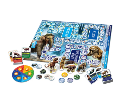 Board Game Quiz Dinosaurs & Prehistory Ice Age Edition Polish Language Clementoni 50804