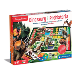 Board Game Quiz Dinosaurs & Prehistory Ice Age Edition Polish Language Clementoni 50804