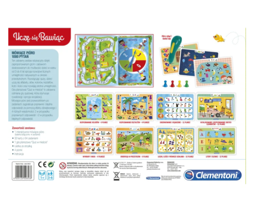 Talking Pen 1000 Questions Learn & Have Fun Polish Language Clementoni 50653