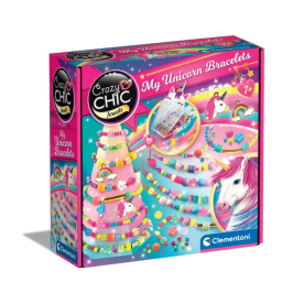 Crazy Chic Unicorn Bracelet Bead Set Clementoni 50882