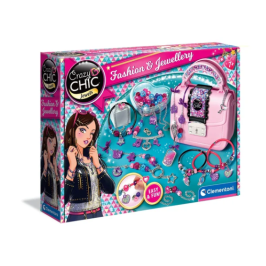 Crazy Chic DIY Set: Crazy Handbag with Beads & Bracelets Clementoni 17651
