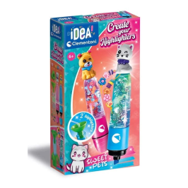 Idea Art Mini Factory Sweet Pets Highlighter Creators Dog & Cat Edition Clementoni 18166