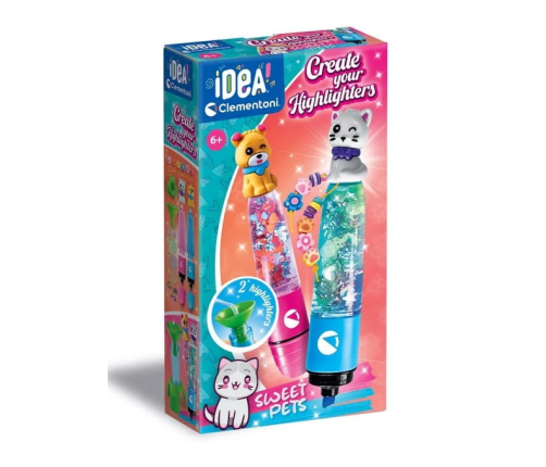 Idea Art Mini Factory Sweet Pets Highlighter Creators Dog & Cat Edition Clementoni 18166
