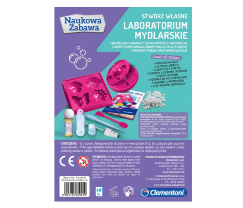 Science & Play Soap Laboratory Set Polish Language Clementoni 60949