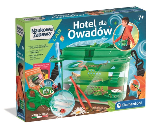 Science & Play Insect Hotel Laboratory Bug Habitat & Catching Tool Polish Language Clementoni 50399