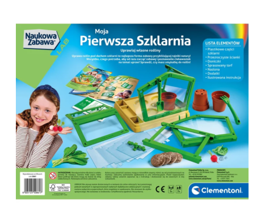 Science & Play My First Greenhouse Laboratory Botany & Plants Polish Language Clementoni 50861