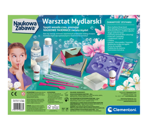 Science & Play Soap Workshop Set Polish Language Clementoni 50888