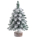 Decorative Artificial Christmas Tree on a Trunk Covered with Snow 60 x 16 cm