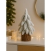 Decorative Artificial Christmas Tree on a Trunk Covered with Snow 20 x 9 cm
