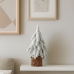 Decorative Artificial Christmas Tree on a Trunk Covered with Snow 30 x 10 cm