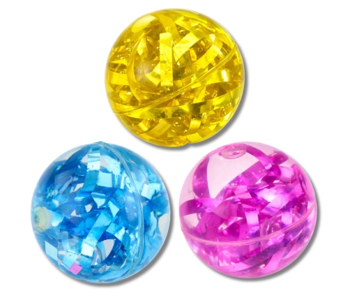 Flexible Rubber Bouncing Ball Confetti Lights Mix 7 cm