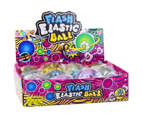 Flexible Rubber Bouncing Ball Confetti Lights Mix 7 cm