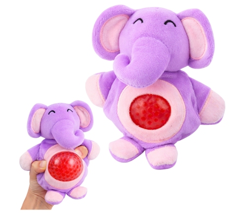 Plush Toy for Squeezing, Kneading, Squeezing with Water Balls Elephant Pig 15 cm