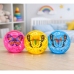 Elastic Rubber Bouncing Ball Confetti Butterfly Glow Mix 9 cm