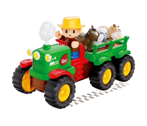 Educational Interactive Tractor for Toddlers Animals Lights Sounds