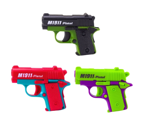 Mini Toy Gun for Children 8 Bullets Magazine 12.5 x 8.5 cm Mix