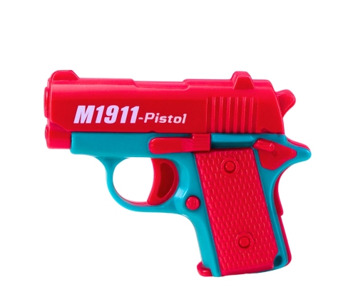 Mini Toy Gun for Children 8 Bullets Magazine 12.5 x 8.5 cm Mix