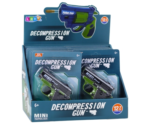 Mini Toy Gun for Children 8 Bullets Magazine 12.5 x 8.5 cm Mix