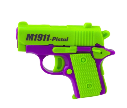 Mini Toy Gun for Children 8 Bullets Magazine 12.5 x 8.5 cm Mix