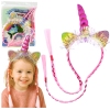 Unicorn Horn Ears Braids Hairband Pink Unicorn Horn Ears Braids Hairband Pink