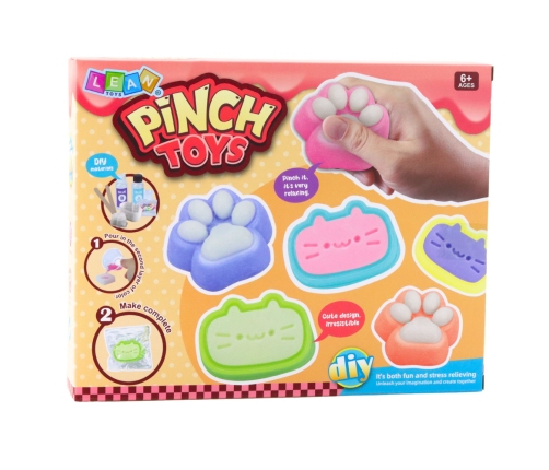 DIY Creative Kit for Creating Squishies Squishies Cat Paw 44 pcs.