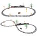 Remote Controlled Train Locomotive RC Lights Sounds Smoke 22 pcs.